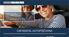 Desktop Screenshot of car-rental.cz