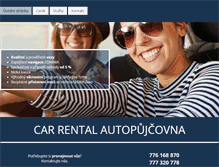 Tablet Screenshot of car-rental.cz